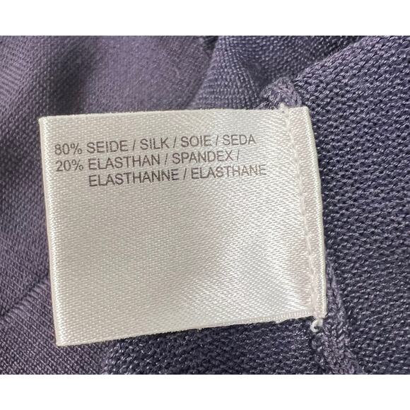 Vintage Cerruti 1881 Silk Stretch Knit Top with Beaded Trim – Made in Italy - Picture 6 of 9